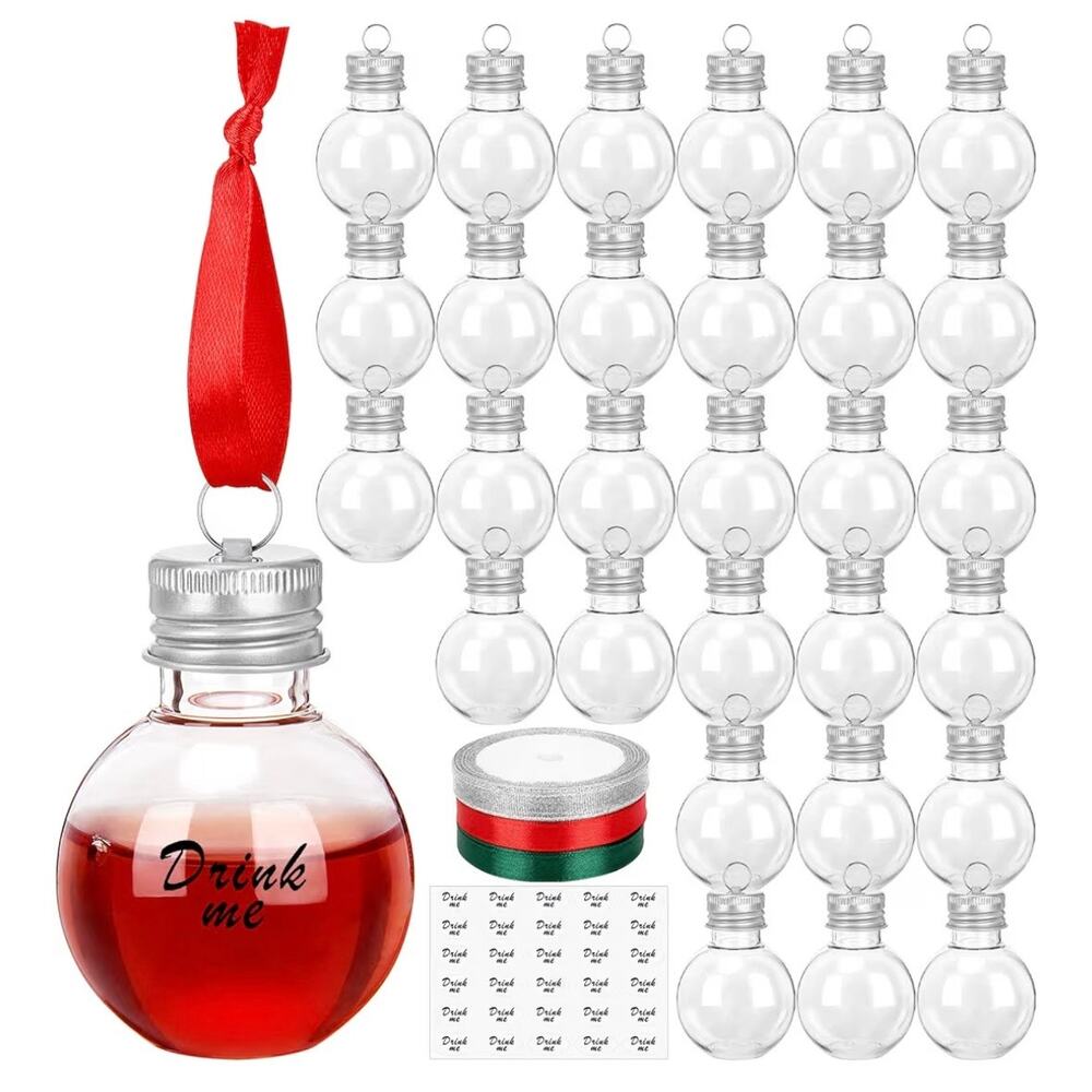 KaKaPops 30 Pieces Holiday Beverage Balls Hanging Ornaments (C161)